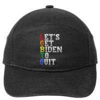 Funny LGBTQ Anti Biden Lets Get Biden To Quite 7-Panel Snapback Hat