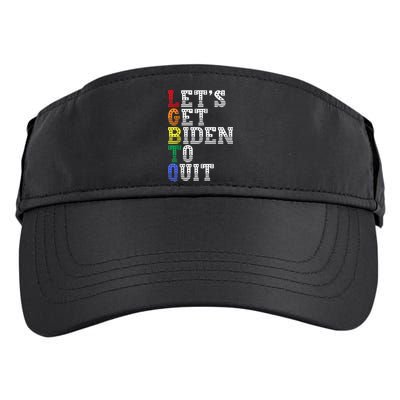 Funny LGBTQ Anti Biden Lets Get Biden To Quite Adult Drive Performance Visor