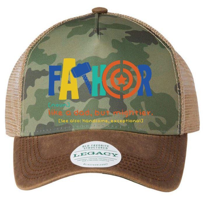 Fathor Like A Dad But Mightier Legacy Tie Dye Trucker Hat