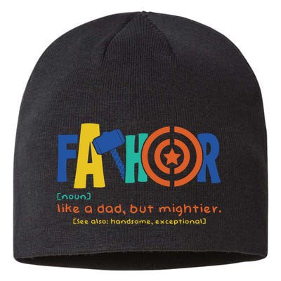 Fathor Like A Dad But Mightier Sustainable Beanie