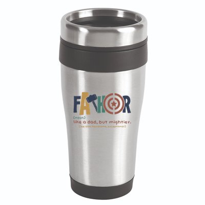 Fathor Like A Dad But Mightier 16oz Travel Tumbler