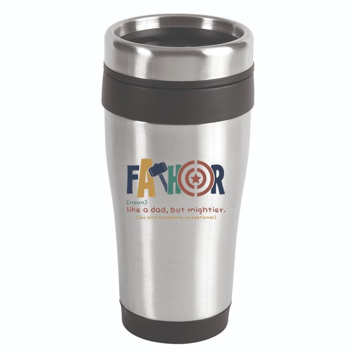Fathor Like A Dad But Mightier 16oz Travel Tumbler