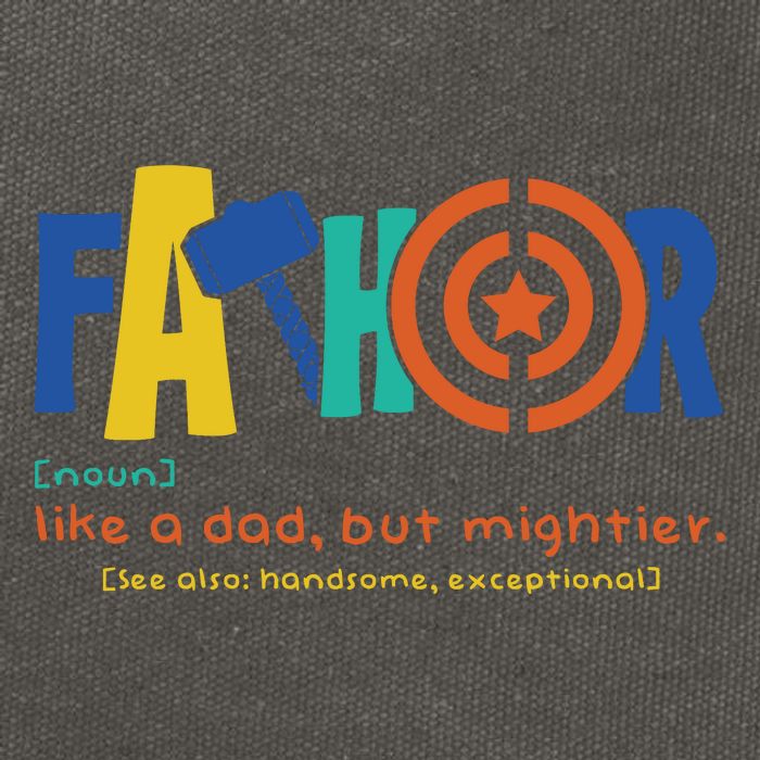 Fathor Like A Dad But Mightier Cotton Canvas Backpack