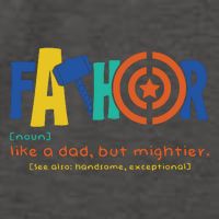Fathor Like A Dad But Mightier Vector Backpack