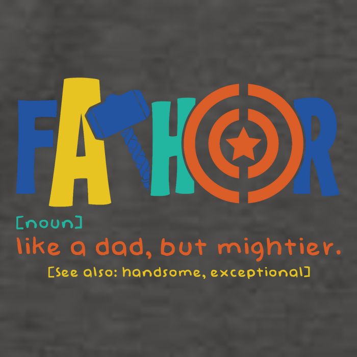 Fathor Like A Dad But Mightier Vector Backpack