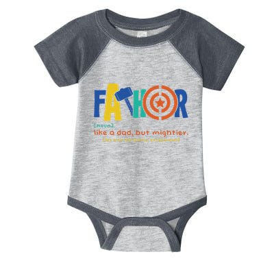Fathor Like A Dad But Mightier Infant Baby Jersey Bodysuit