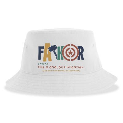 Fathor Like A Dad But Mightier Sustainable Bucket Hat