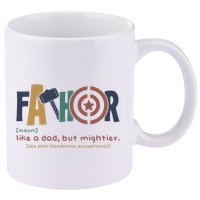 Fathor Like A Dad But Mightier 11oz C Handle Ceramic Mug