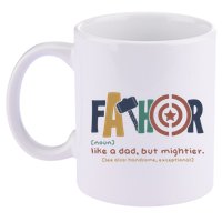 Fathor Like A Dad But Mightier 11oz C Handle Ceramic Mug