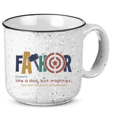 Fathor Like A Dad But Mightier 15oz Campfire Ceramic Mug