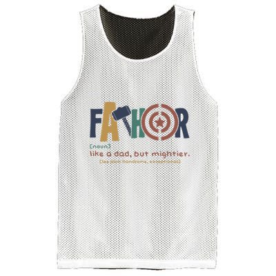 Fathor Like A Dad But Mightier Mesh Reversible Basketball Jersey Tank