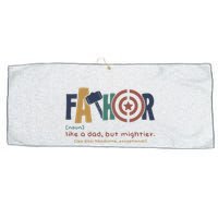 Fathor Like A Dad But Mightier Large Microfiber Waffle Golf Towel