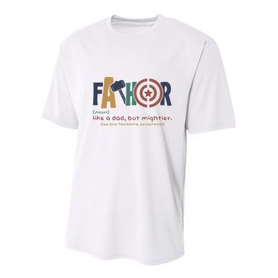 Fathor Like A Dad But Mightier Youth Performance Sprint T-Shirt