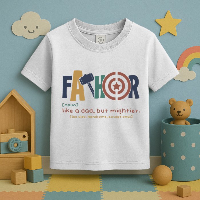 Fathor Like A Dad But Mightier Toddler T-Shirt