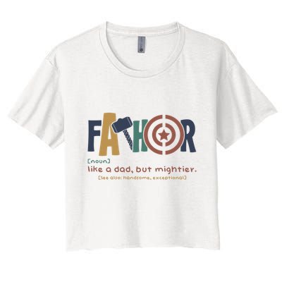 Fathor Like A Dad But Mightier Crop Top