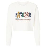 Fathor Like A Dad But Mightier Cropped Pullover Crew