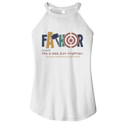 Fathor Like A Dad But Mightier Women's Perfect Tri Rocker Tank