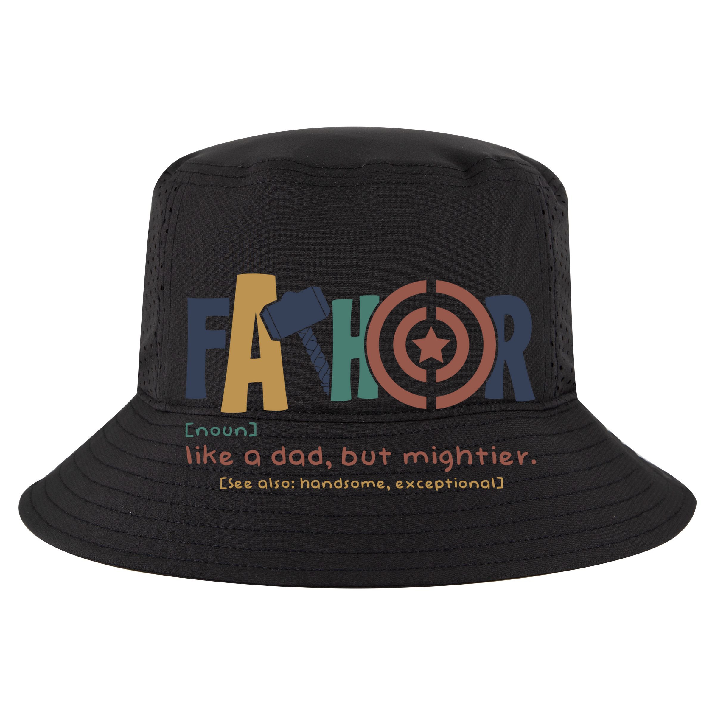 Fathor Like A Dad But Mightier Wool Snapback Cap