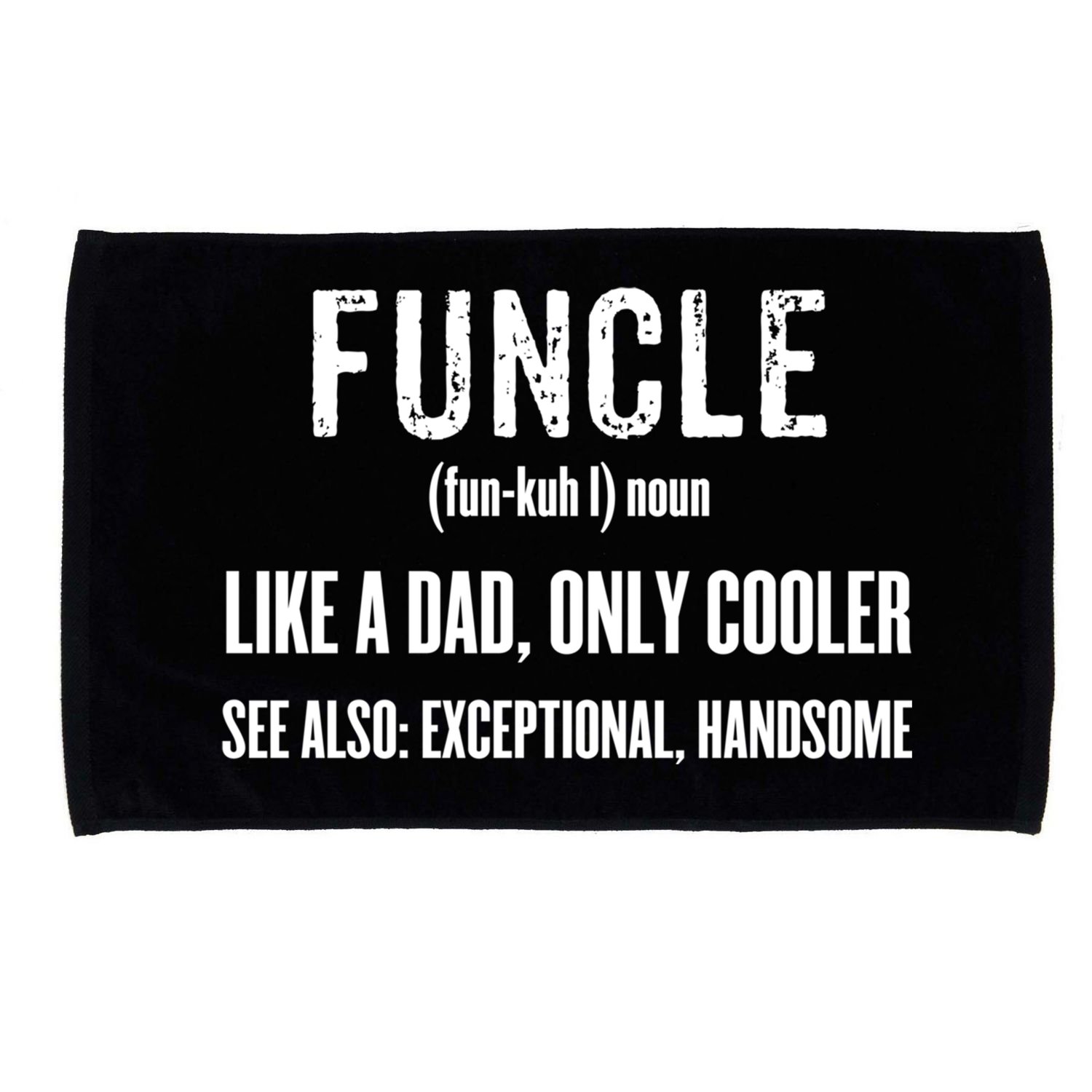 Funcle Like A Dad Only Cooler Funny FatherS Day Gift Gift Microfiber Hand Towel
