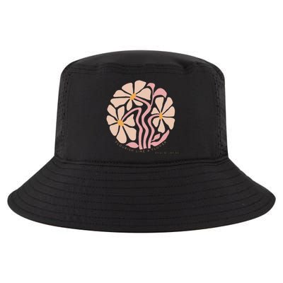 Flourish Like A Flower Retro Boho Christian Floral Cool Comfort Performance Bucket Hat