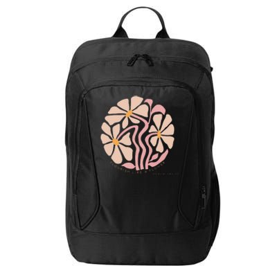 Flourish Like A Flower Retro Boho Christian Floral City Backpack