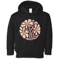 Flourish Like A Flower Retro Boho Christian Floral Toddler Hoodie