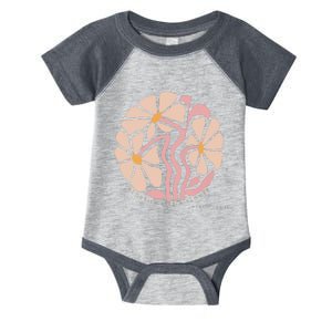 Flourish Like A Flower Retro Boho Christian Floral Infant Baby Jersey Bodysuit