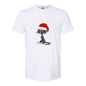 Funny Look At Me Being All Festive And S Cat Christmas Softstyle CVC T-Shirt