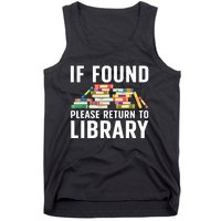 Funny Library Art Librarian Read Novel Lovers Tank Top