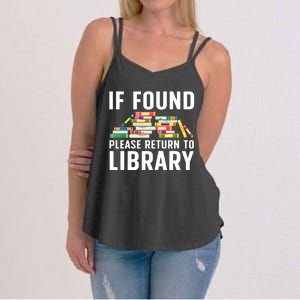 Funny Library Art Librarian Read Novel Lovers Women's Strappy Tank