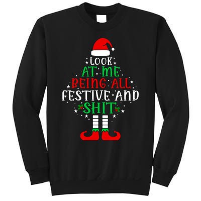 Funny Look At Me Being All Festive And Shits Sweatshirt