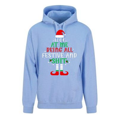 Funny Look At Me Being All Festive And Shits Unisex Surf Hoodie