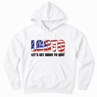 Funny LGBTQ Anti Biden Lets Get Biden To Quite Quote Tee Hoodie