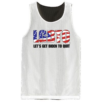 Funny LGBTQ Anti Biden Lets Get Biden To Quite Quote Tee Mesh Reversible Basketball Jersey Tank