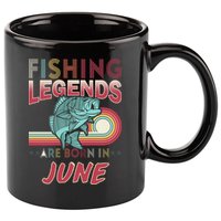 Fishing Legends Are Born In June 11oz C Handle Ceramic Mug