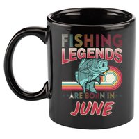 Fishing Legends Are Born In June 11oz C Handle Ceramic Mug