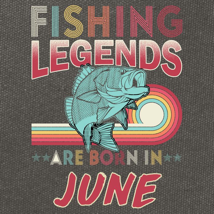 Fishing Legends Are Born In June Cotton Canvas Backpack
