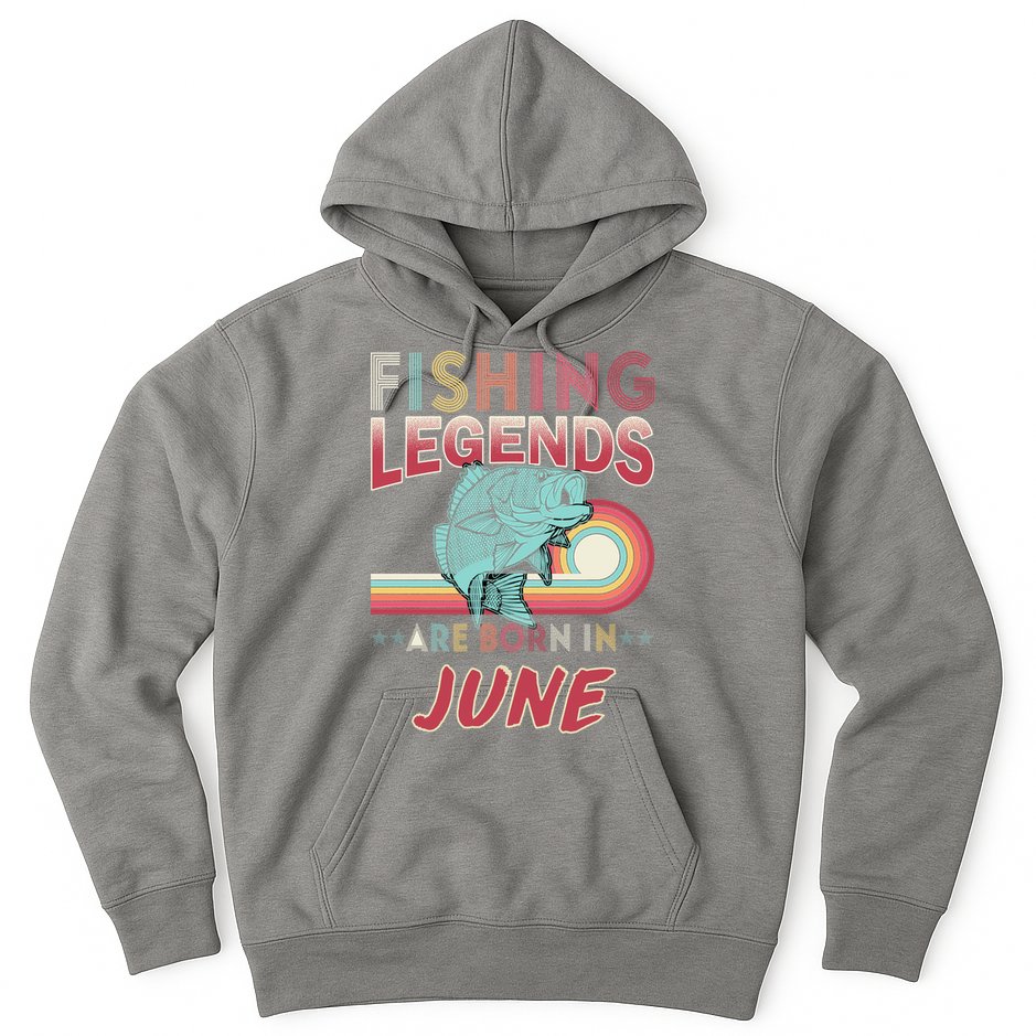 Fishing Legends Are Born In June Hoodie