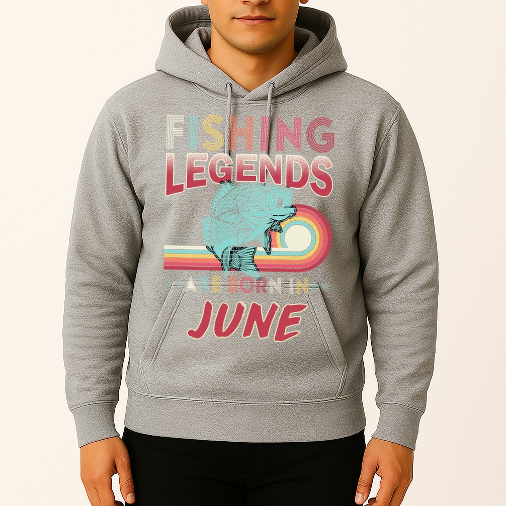 Fishing Legends Are Born In June Hoodie