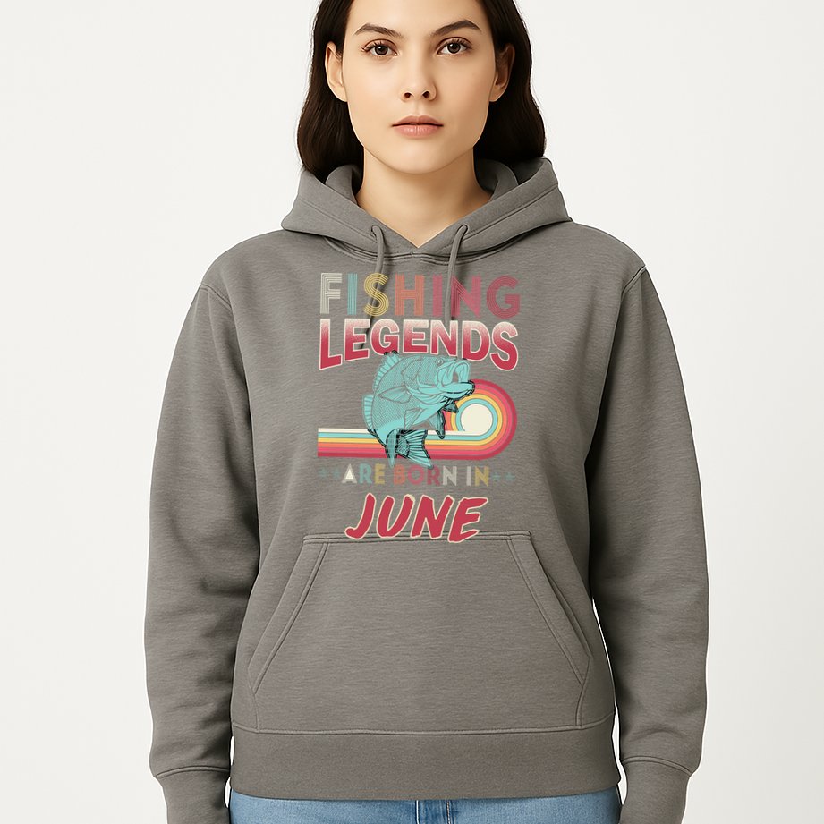 Fishing Legends Are Born In June Hoodie