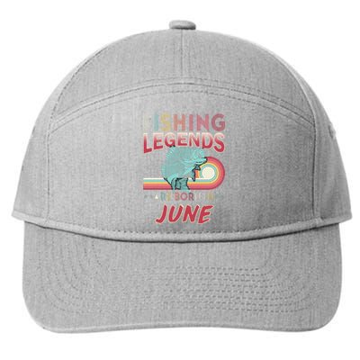 Fishing Legends Are Born In June 7-Panel Snapback Hat