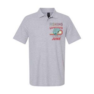 Fishing Legends Are Born In June Softstyle Adult Sport Polo