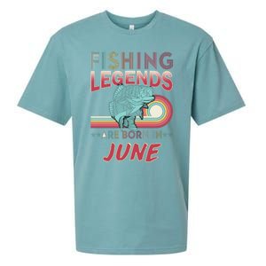 Fishing Legends Are Born In June Sueded Cloud Jersey T-Shirt