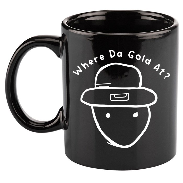 Funny Leprechaun Amateur Sketch Meme St Patricks Day 2024 11oz C Handle Ceramic Mug