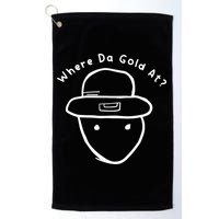Funny Leprechaun Amateur Sketch Meme St Patricks Day 2024 Golf Towel