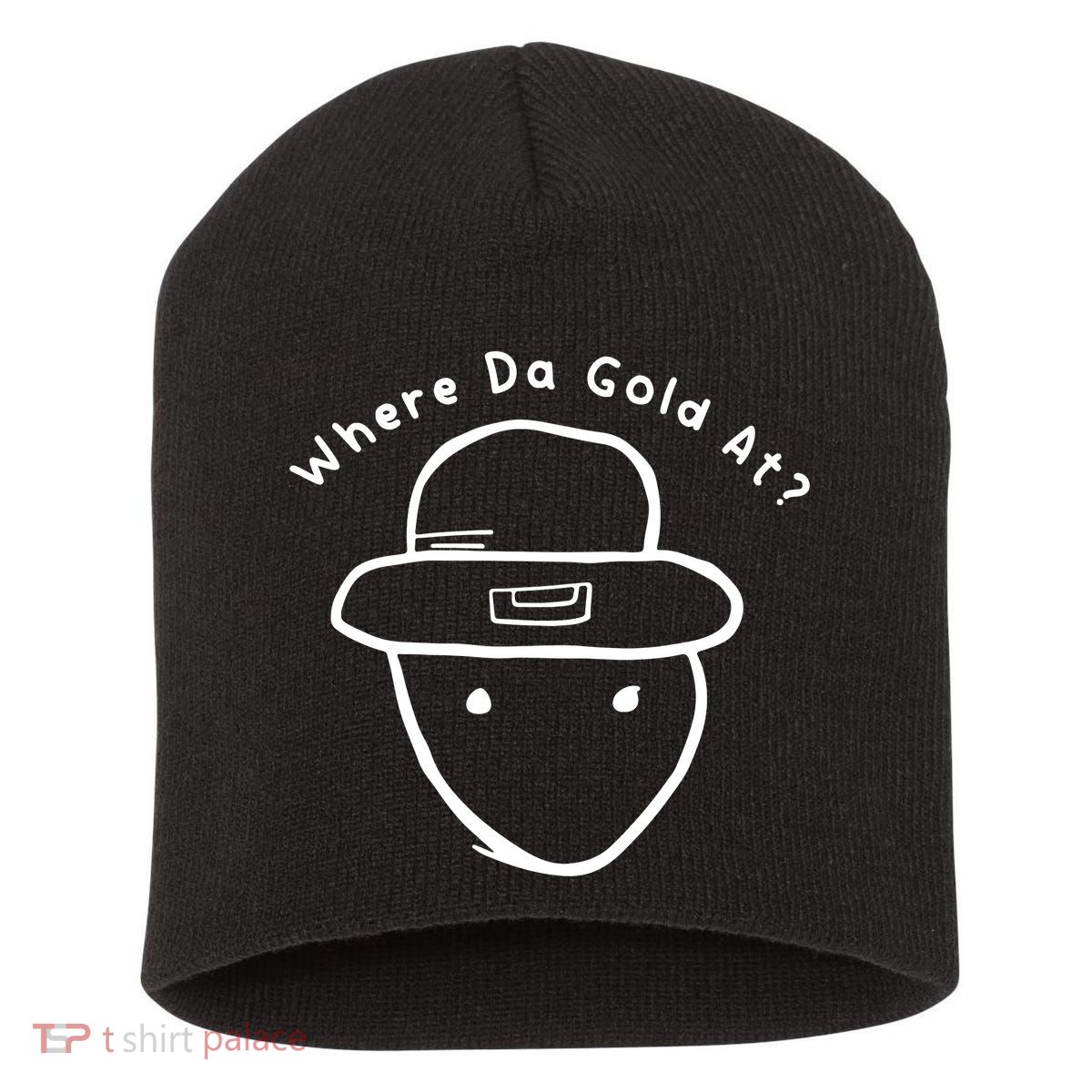 Funny Leprechaun Amateur Sketch Meme St Patricks Day 2024 Short Acrylic Beanie