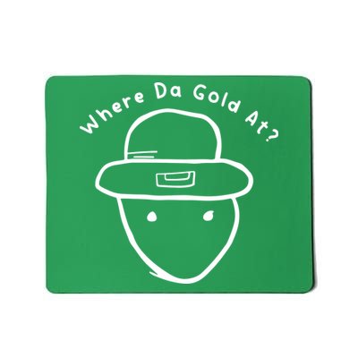 Funny Leprechaun Amateur Sketch Meme St Patricks Day 2024 Mousepad