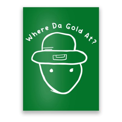 Funny Leprechaun Amateur Sketch Meme St Patricks Day 2024 Poster