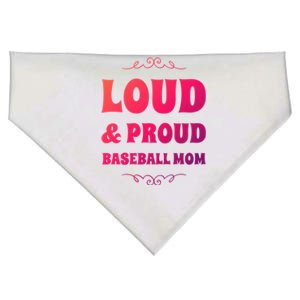 Funny Loud And Proud Baseball Moms Sports Mom Mother Humor Gift USA-Made Doggie Bandana