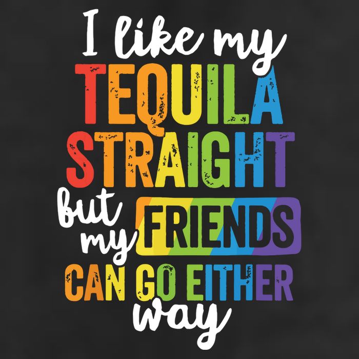Funny Lgbt Ally Gift Tequila Straight Friends Go Either Way Adult Drive Performance Visor